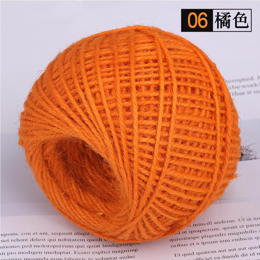 2Mm Three-Strand Hemp Rope, Hand-Packaged Diy Decorative Photo Frame Lanyard Woven Rope, Small Fragrant Green Colored Hemp Thread