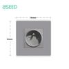 Bseed France Standard Socket With Usb Charging Port and Type c 2.1A 16A Gray PC Panel 86mm*86mm Plastic Flame Wall Socket