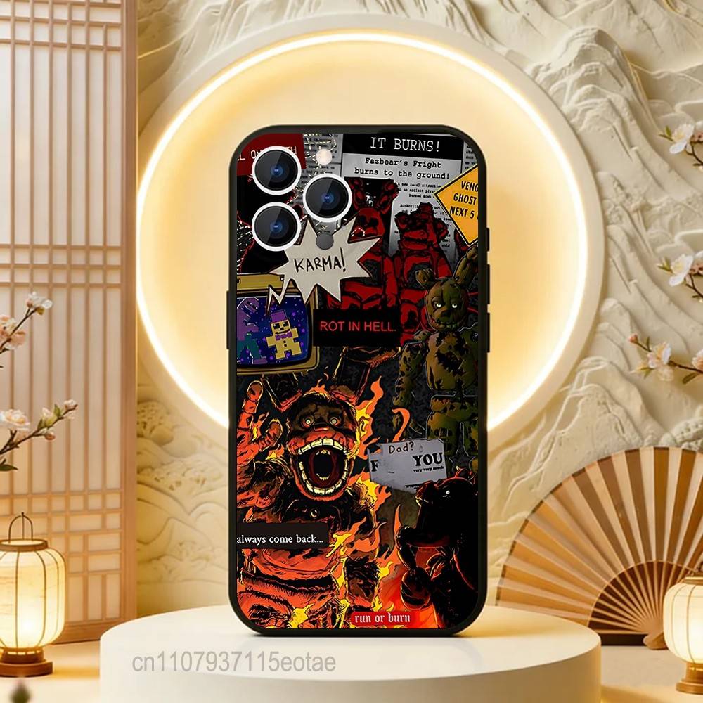 

FNAF F-Five-Nights at F-Freddys For iPhone 12,16,13,14,15,17,11,Pro,Max,Plus,E,Air,Mini TPU Soft to Skin-friendly phone case iPhone13mini