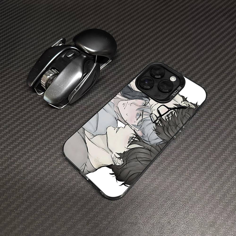 Nerd Project Bl Anime For IPhone 17 16 15 14 Plus 13 12 11 Pro Max Matte Colorful Silver Phone Cover