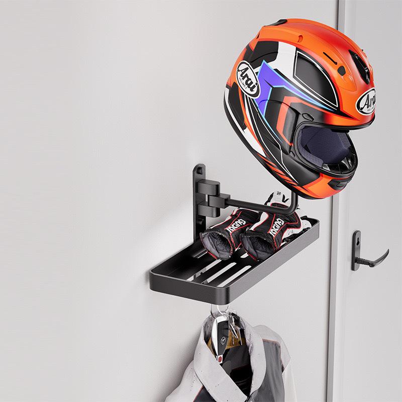 Wall-Mounted Punch-Free Helmet & Hat Rack - Anti-Deformation Storage Solution