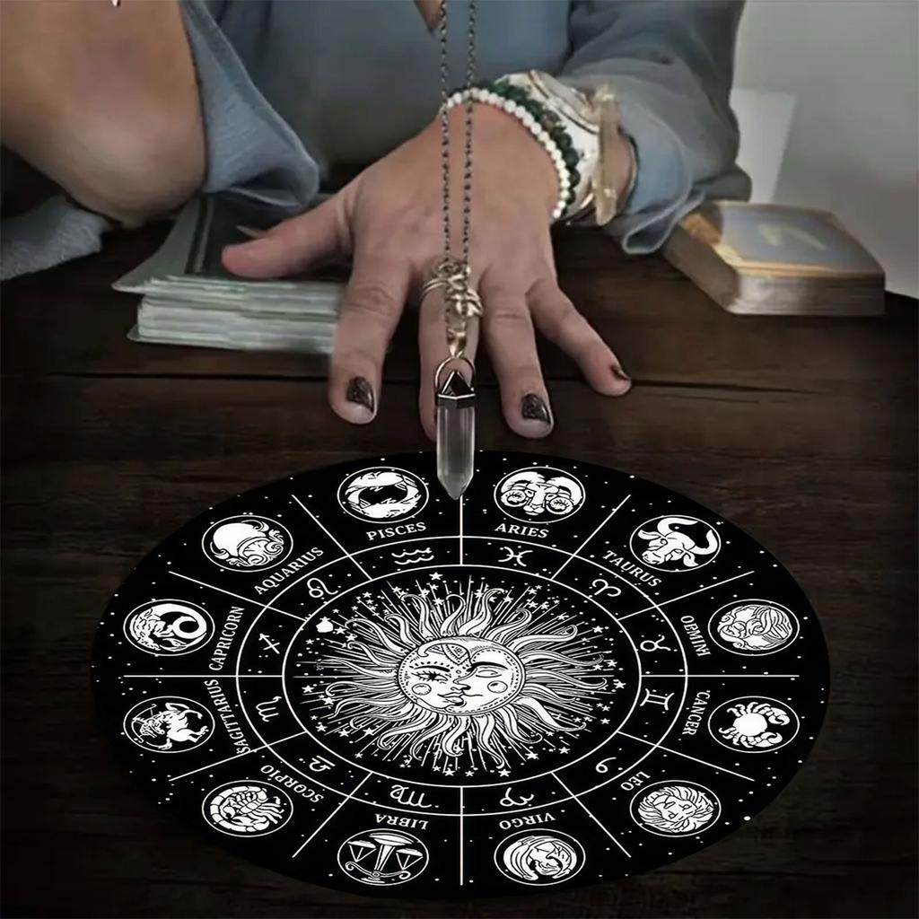 Pendulum Board Dowsing Divination Metaphysical Message Board Rubber Fortune Telling Board Witchcraft Wiccan Altar Board