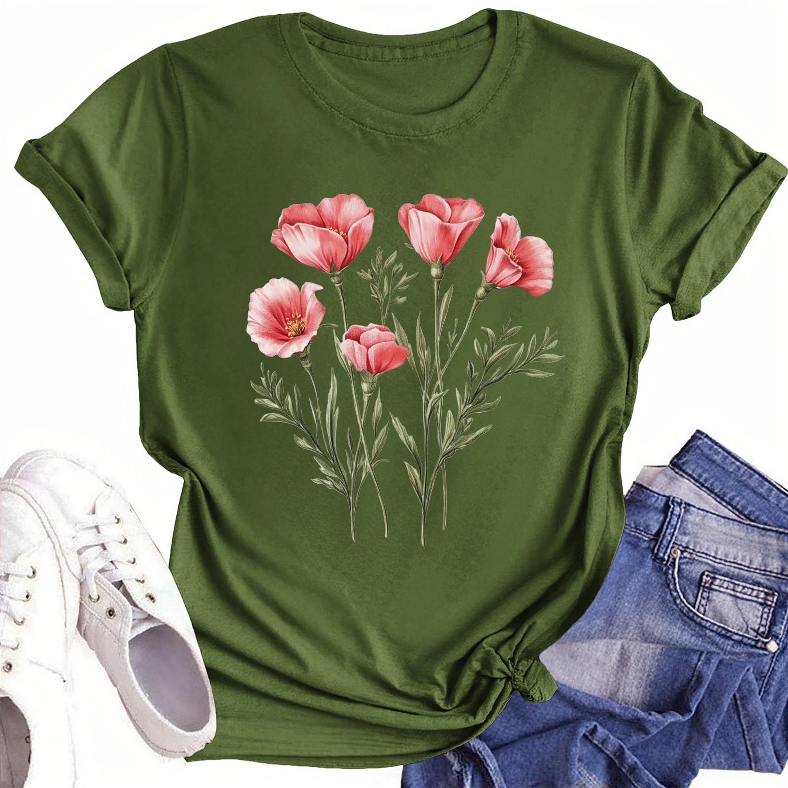 

Футболки для малышей, девочек и мальчиков, детские футболки с короткими рукавами и принтом для мальчиков и девочек 1-12 лет 100 армия зеленый