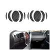 10Pcs Carbon Fiber AC Air Vent Outlet Cover Trim For Suzuki Grand Vitara 2006-13