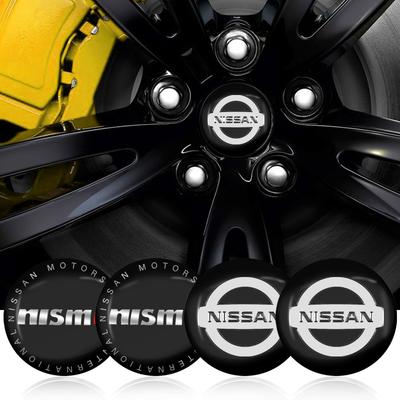 4pcs 56mm Aluminum Alloy Car Wheel Center Decal Hub Sticker For Nismo Qashqai J11 Juke GTR X-Trail Patrol Micra Navara Tiida Murano