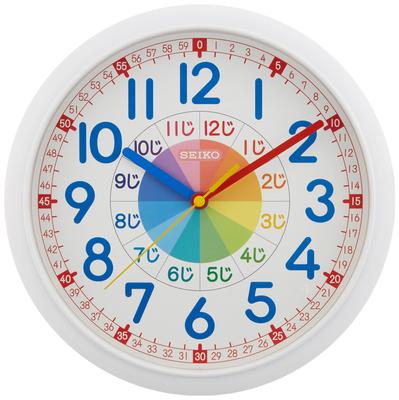 Clock Wall Clock Educational Analog White KX617W White