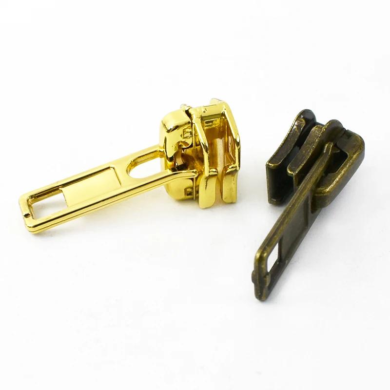 10/20Pcs 3# 5# Zipper Slider for Metal Resin Zips Bag Clothes Shoes Decor Zippers Puller Head Garment Sewing Closure Accessories