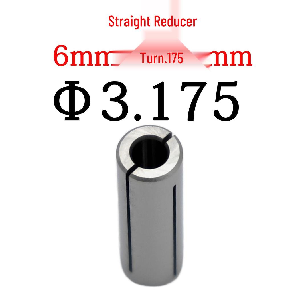 Hauptspindel-Spannzangen-Reduzierhülse 6 mm auf 4 mm, Drehzahlumwandlungskopf 6 mm auf 3,175 mm für Präzisionsgravur- und Fräsmaschinen