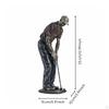 Golf Resin Figurine Tabletop Decoration Player 3D Golfer Statue for Office, Study