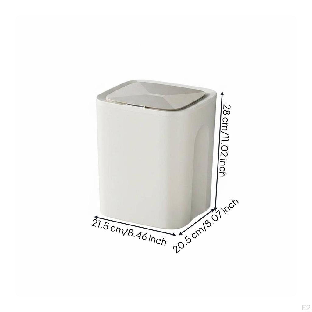 Trash Can Reusable Power Source Smart Reversible Charging Port Household Storage