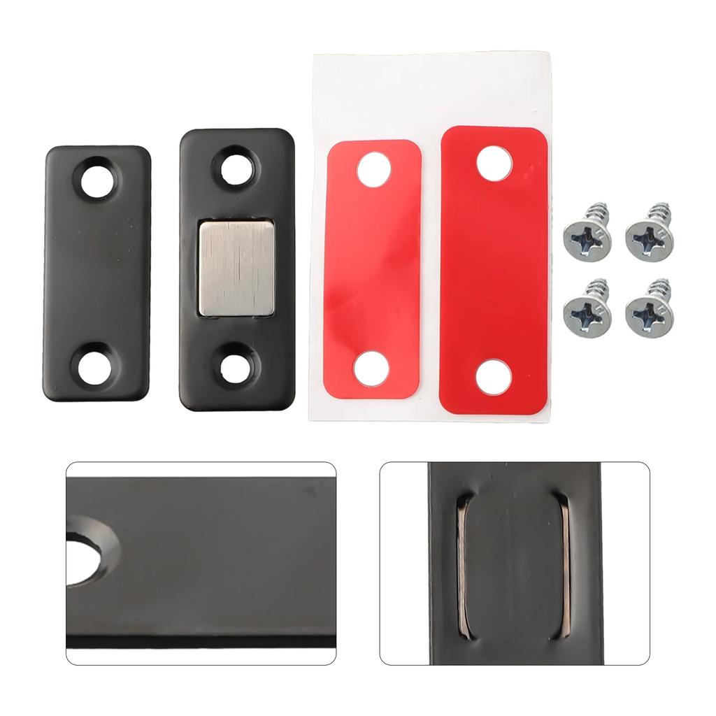 Catch Latch Self-adhesive Latch Edelstahl Bedroom Schranktüren Schublade Stainless Steel Strong Magnetic 1 Set