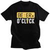 Custom Beer Oclock T Shirt for Men Tshirt Casual Tees Short Sleeve T-shirt Clothing - Men's Summer Cotton Graphic Tee