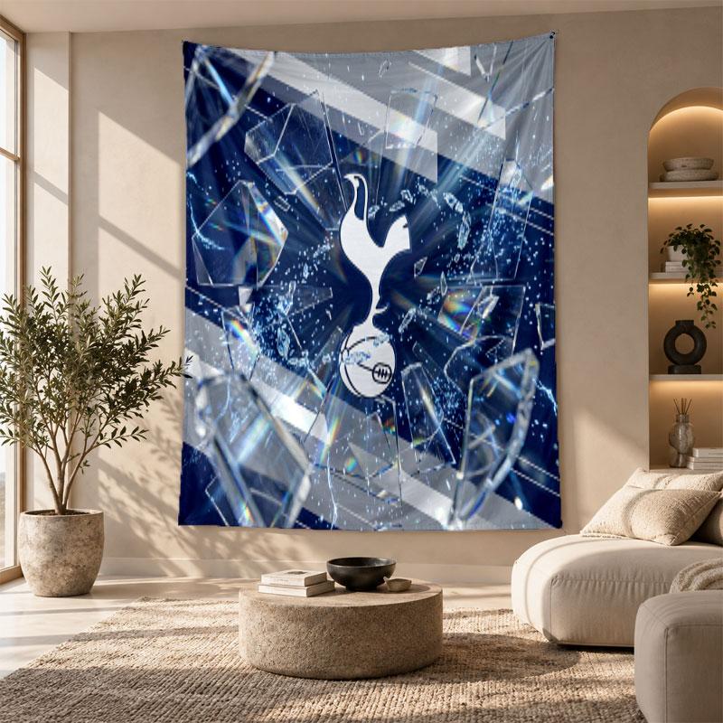Decorative Tapestry,Tottenham Hotspur Printed Wall Art, Lightweight Wall Hanging For Bedroom Background