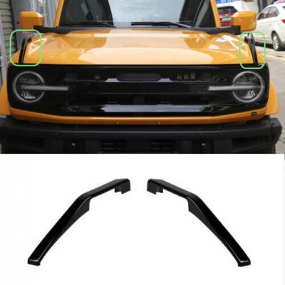 Black Engine Hood Hinge Cover Decor Trim Exterior Accessories for Ford Bronco