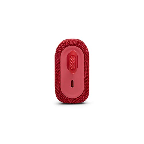 JBL GO3 Bluetooth Speaker, USB C Charging, IP67 Dustproof and Waterproof, Passive Radiator, Portable, 2020 Model, Red (JBLGO3RED)