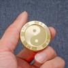 Tai Chi Haptic Lucky Coin Fidget Slider Clicker Metal EDC Anti Anxiety Decompression Stress Toy Adults Sensorial Juguetes