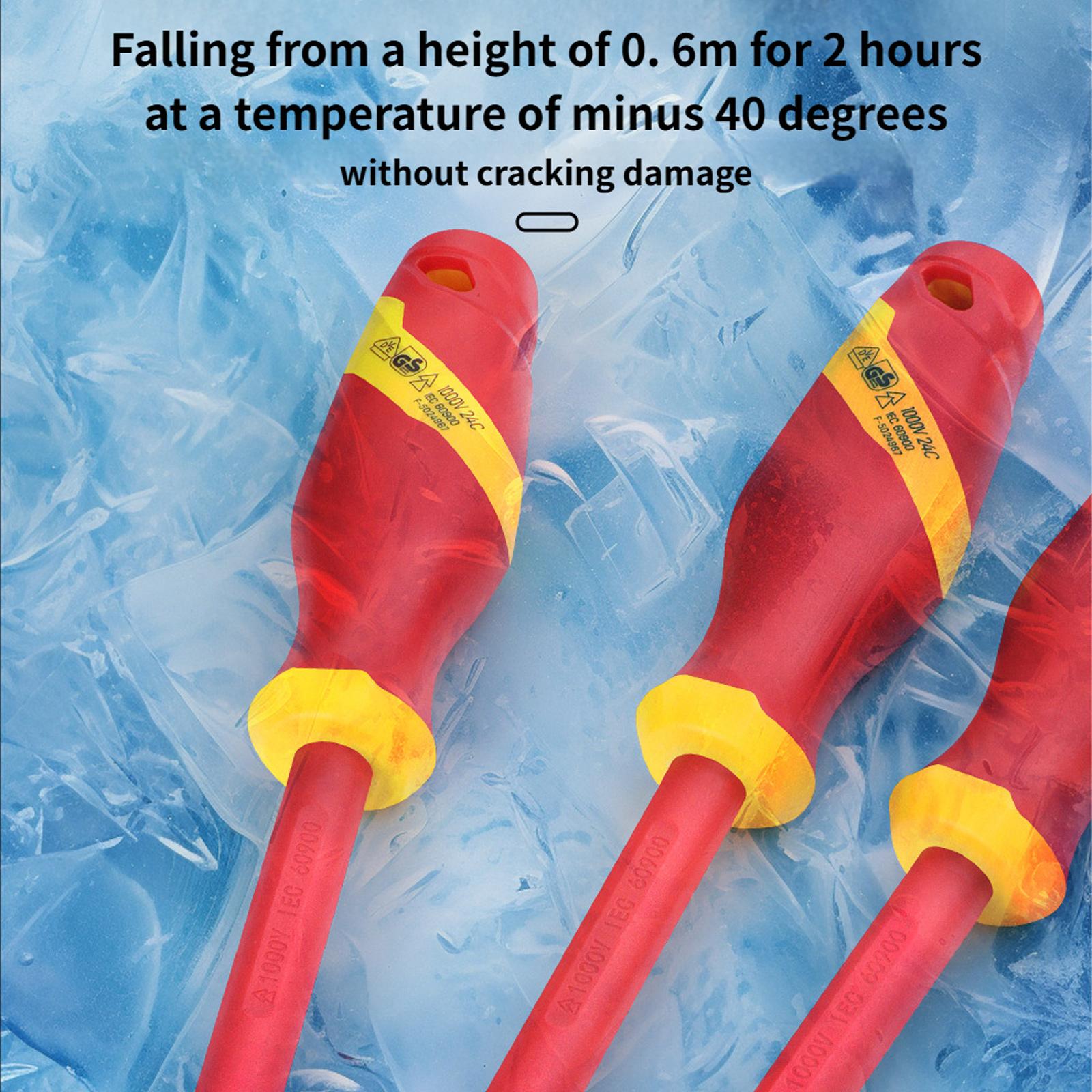 Integrated Insulation Insulated Socket Wrench 1000V Safety Tool Screwdriver Perfect for Electrician Ergonomic Handle