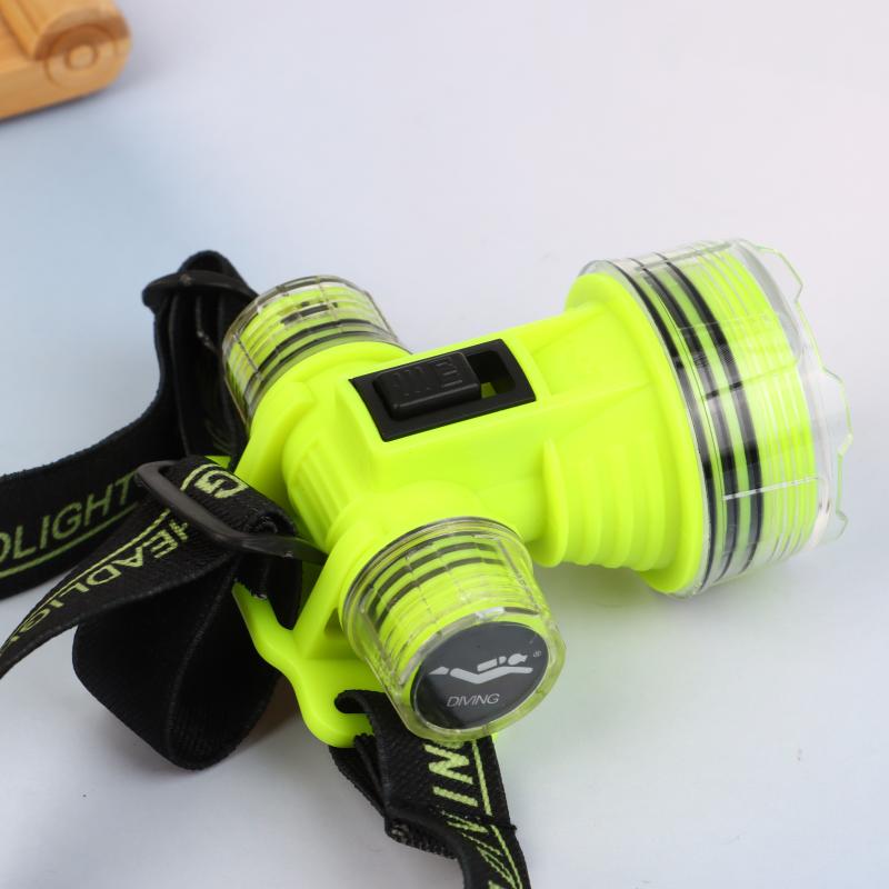 Diving Headlight Rechargeable Waterproof Headlight Led Professional Flashlight Ultralight Fishing Flashlight Head Light