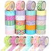 Masking Tape Cute 24 Roll Set 5m Washi Decorative DIY Gift Wrapping 15mm Width (colorful)