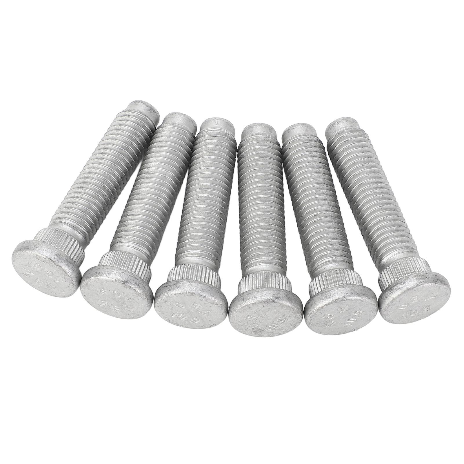 

6 шт. Задние шпильки с двойными колесами YC151118CA M14 60 мм Металлические шпильки задних колес, устойчивые к царапинам, для Transit