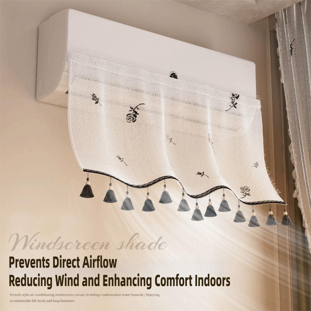 Washable Air Conditioner Windshield Curtain Air Conditioner Dustproof Curtain Indoor Decoration