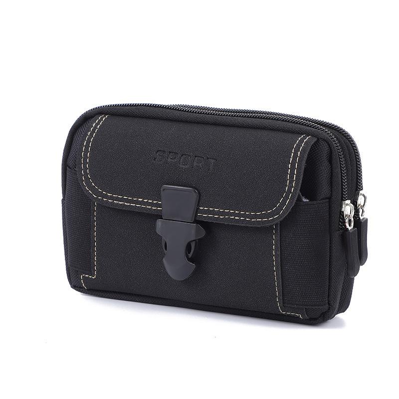 Canvas Waist Pocket Male Outdoor Fanny Bum Bag Purse Business Mobile Phone Pouch Running Pouch Travel Camping Bags