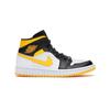 Air Jordan 1 Mid SE Beyaz Lazer Turuncu Kadın Spor Ayakkabı Siyah CV5276-107