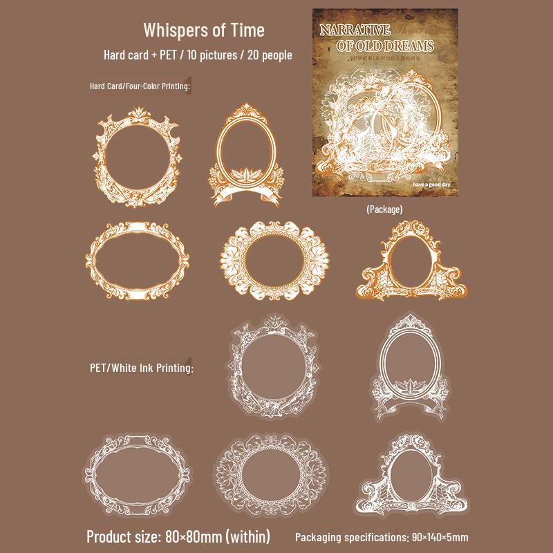 Beautiful Day Retro Sticker Pack: Dream Narrative Journaling Cards for DIY Collage and Decoration.