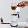 Electric Coffee Maker 3 Cup Aluminum Octagonal Electric Mocha Pot for Home Travel  