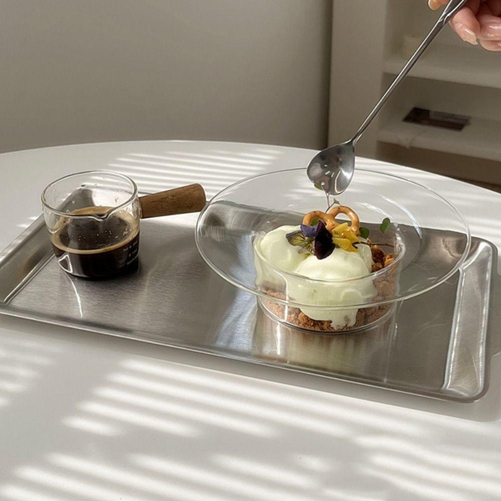 Decorative Yogurt Bowl Transparent Fruit Salad Plate Home Decoration Juice Cup Dessert