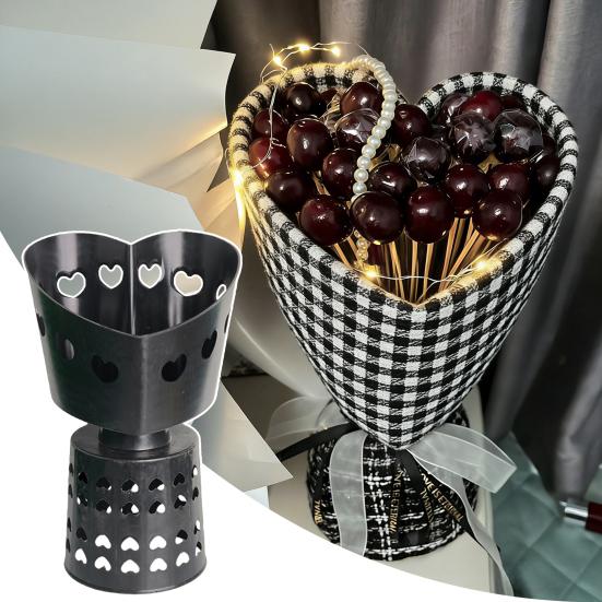 Uchwyt mocujący do kwiatów Stojak na sztuczne kwiaty Stojak do pakowania bukietów dla florystów Akcesoria do florystyki DIY Lekka podstawa florystyczna