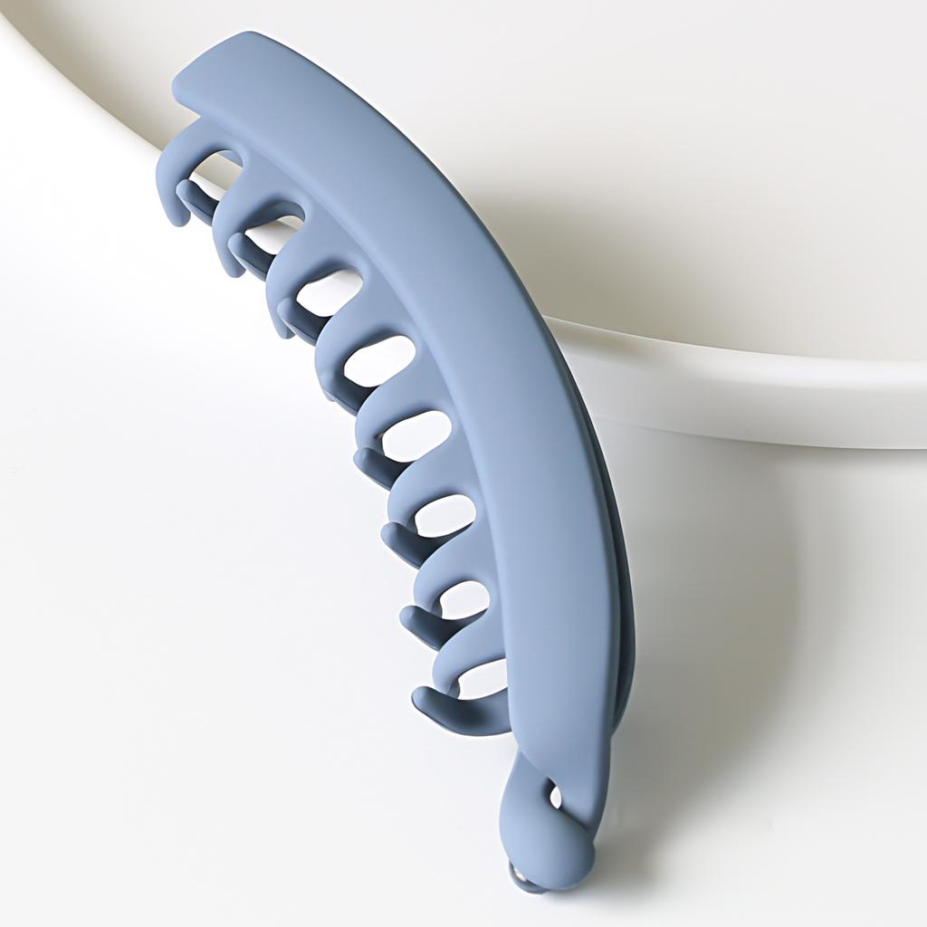 Fashion Banana Hair Clip for Women Korean Simple Gentle Solid Color Hairclaw Frosted Large Hair Claw Pea Clip Hair Accessories