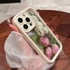 Beautiful Rose Pattern Phone Case Suitable for iPhone 17 16 15 14 13 12 11 Pro/Max/Plus Anti Drop and Shockproof Back Cover