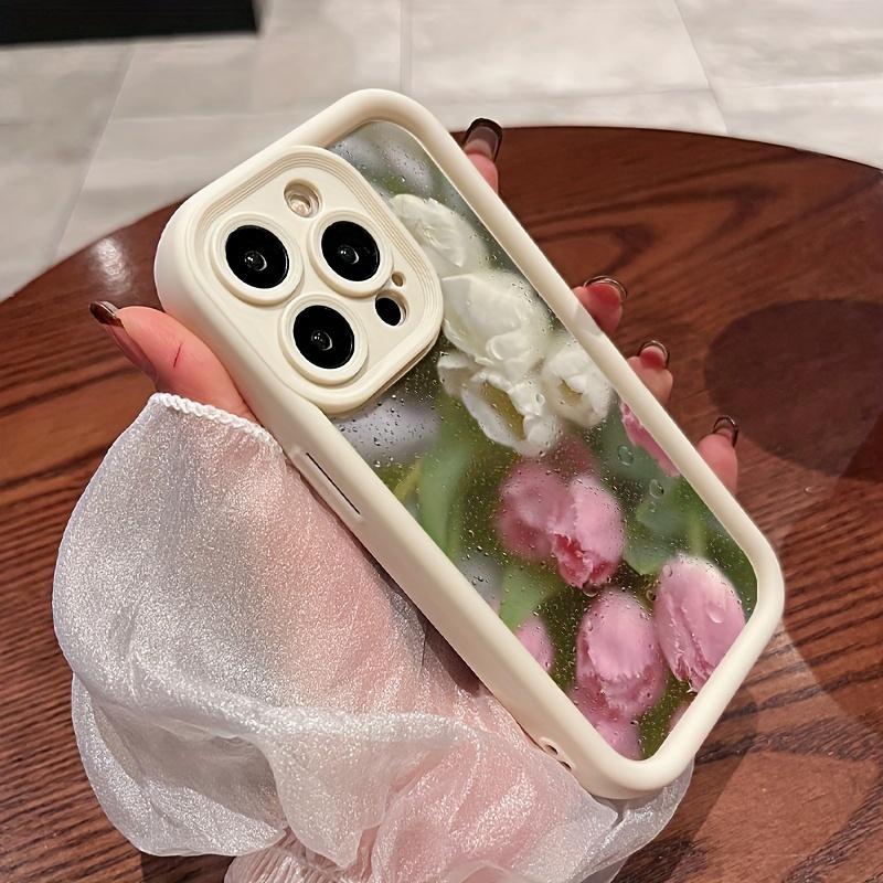 Beautiful Rose Pattern Phone Case Suitable for iPhone 17 16 15 14 13 12 11 Pro/Max/Plus Anti Drop and Shockproof Back Cover