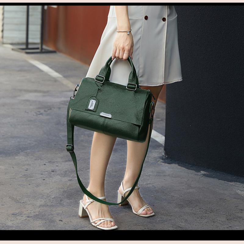 Fashion Handbag Versatile Women Leather Bag Casual Solid Color Large Capacity Shoulder & Crossbody Bags