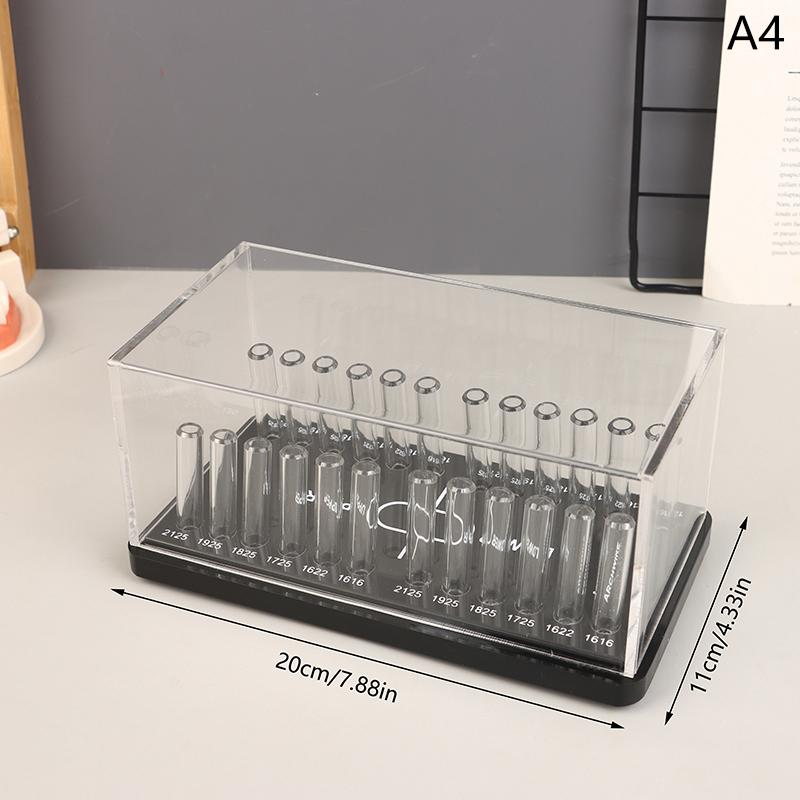 Acrylic Organizer Dental Resin Adhesive Applicator Holder Pre-Formed Bow Wire Placement Box Storage Dust Box