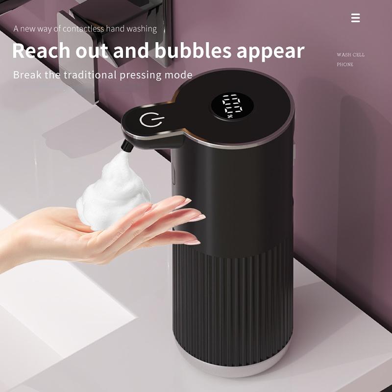 360ML Digital Display 6-Levels Adjustable Wall-Mounted Automatic Smart Sensor Soap Dispenser Electric Dish Hand Washing Machine