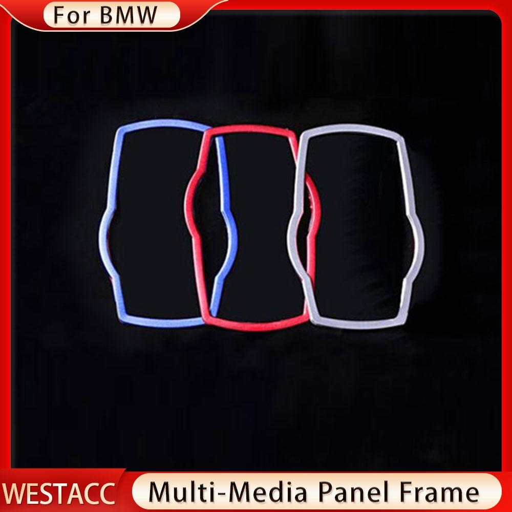 Auto Konsole Multimedia Button Panel Rahmen Abdeckung Trim für BMW X1 F48 2016 2017 2018 Edelstahl Aufkleber