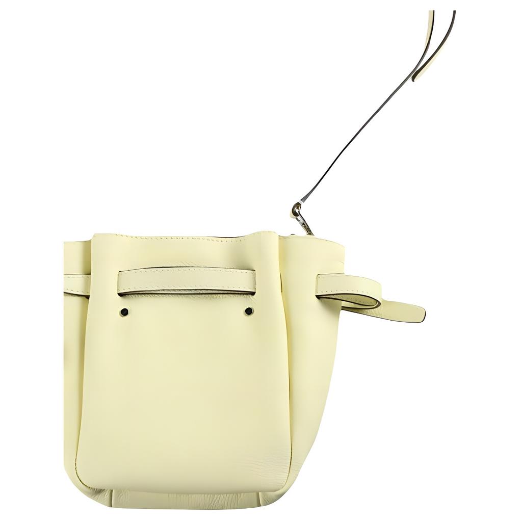 Tory Burch Romy Button Logo Leather Crossbody Bag Small Women Bags Lemon 171002-700