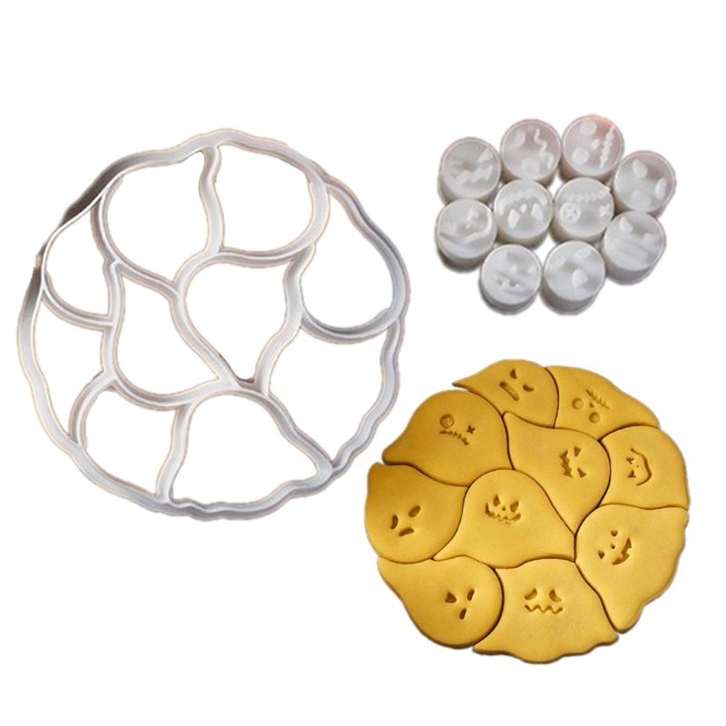 

Creative Specter Shape Biscuits Molds Functional Specter Puzzle Cookie Cutter Accessory for Enthusiastic Home Bakers 1