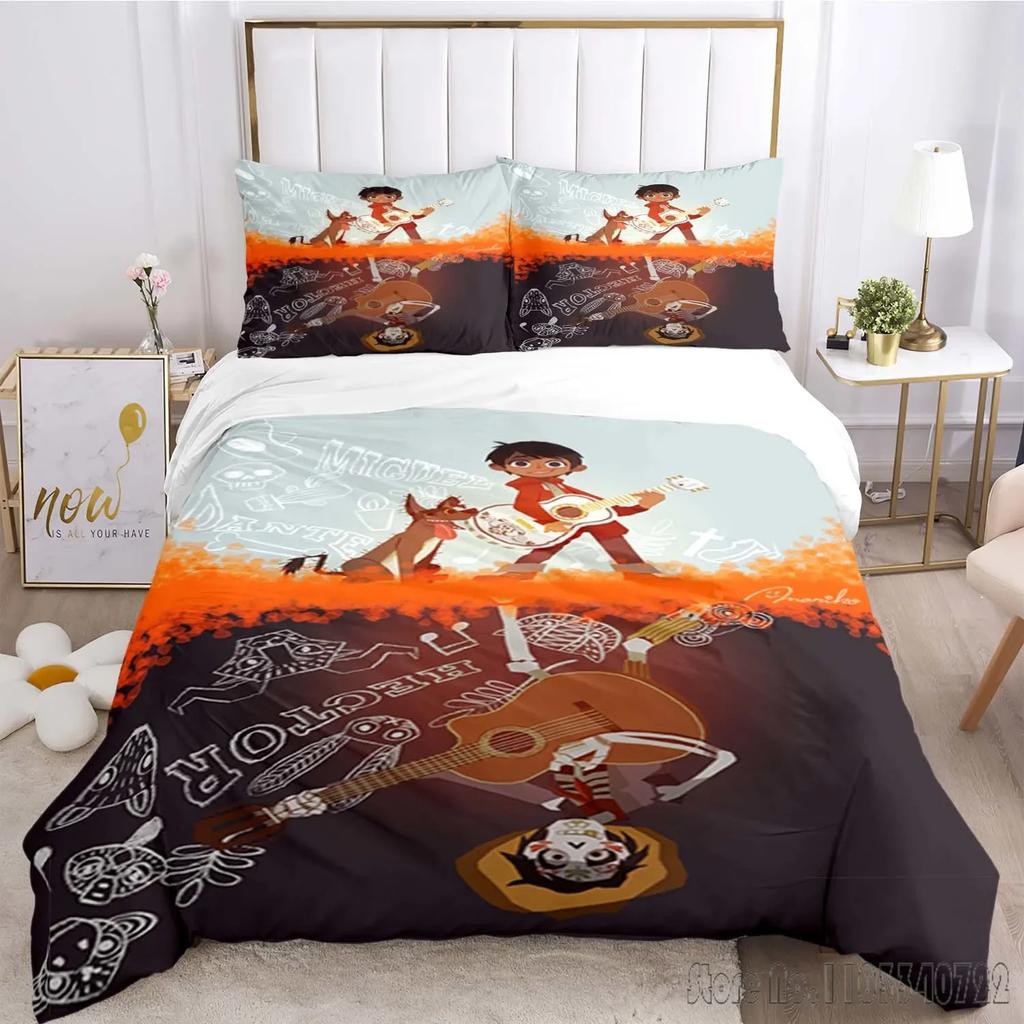 Wzór Coco Miguel Zestaw Poszewki na Kołdrę HD Poszwa na Kołdrę dla Dzieci Zestawy Pościeli Pościel Dekoracja Sypialni
