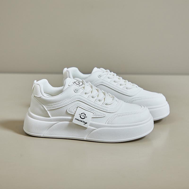 

«Жіночі білі кросівки на платформі в корейському стилі весни 2024 року — повсякденний вуличний одяг, SH502» 37 білий