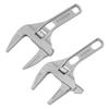 Adjustable Wrench Precision Scale Markings Extra-Wide 68mm Mouth Opening Compact Size Short Handle Wrench Home Repair Tool