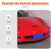 Bilventiler Kompatibla med Chevy Corvette C6 2005-2013, Huvscoop Karosskit, Motorluftutlopp Ventlist Skyddstrim Tillbehör (Netto)