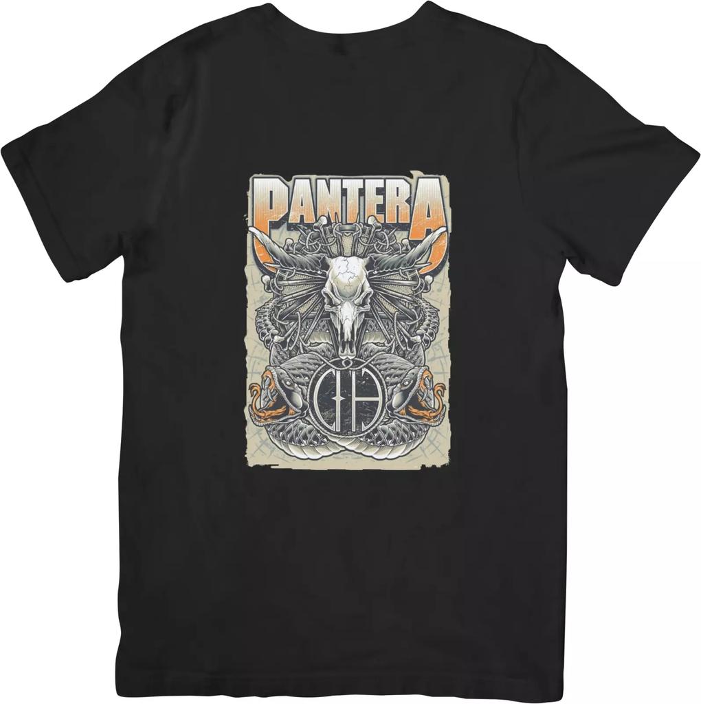 Pantera Music Unisex Fit for Men & Women Quality Cotton T-Shirt Black