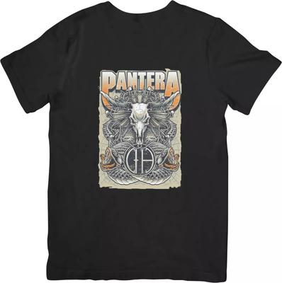 Pantera Music Unisex Fit for Men & Women Quality Cotton T-Shirt Black
