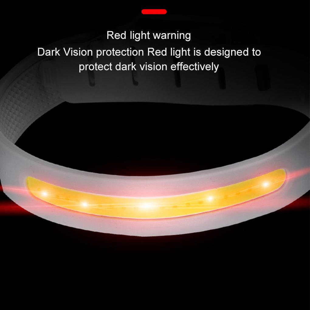 USB Rechargeable COB LED Armband Light For Night Running IPX4 Waterproof Flashlight Type-C USB Leg