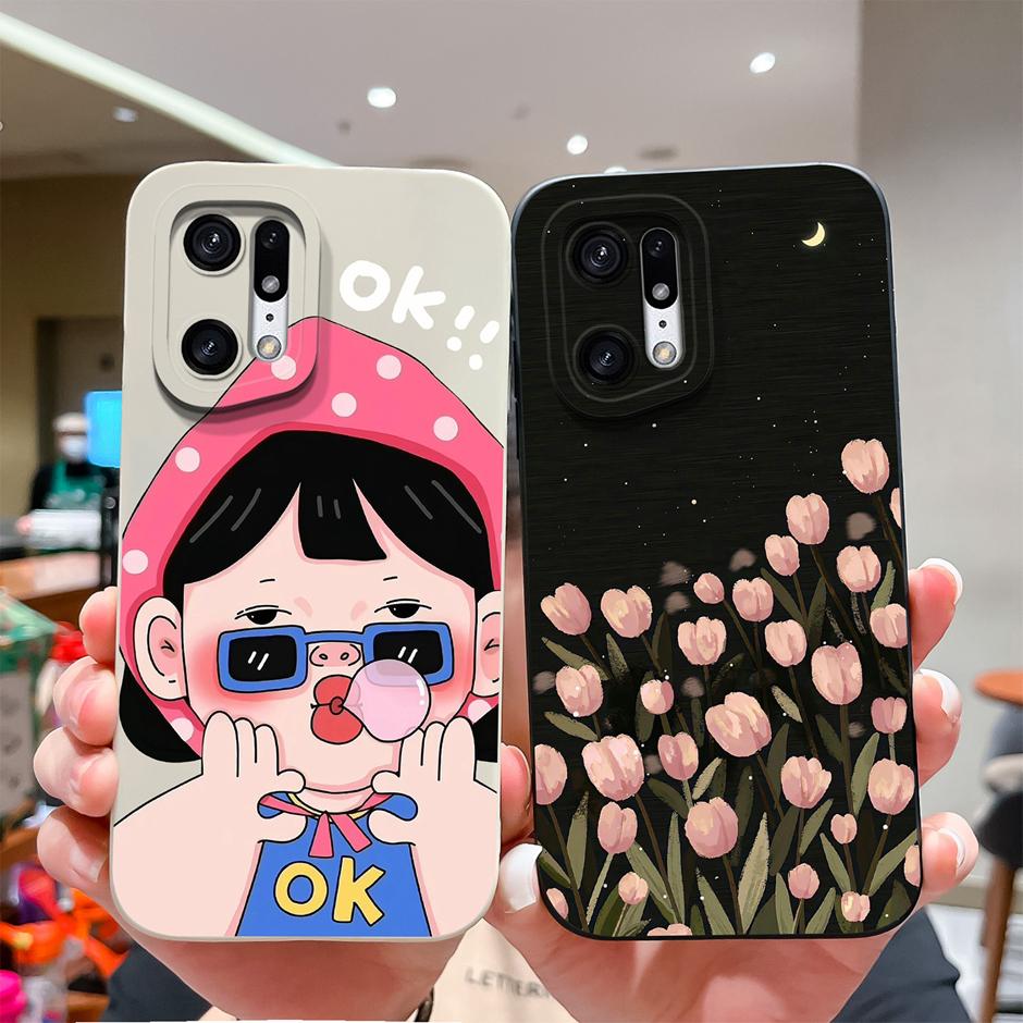 Case For Oppo Find X5 Pro Creative Graffiti Cartoon Astronaut Silicone Soft TPU Shockproof Cover For OppoFindX5 FindX5Pro Fundas