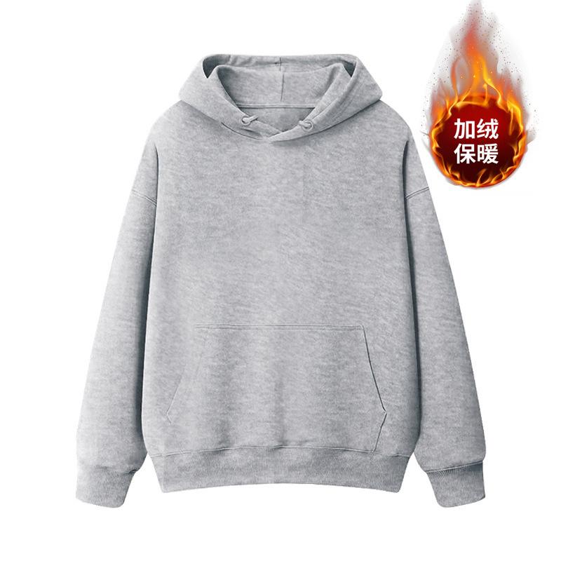 Brand American Milk Blue Fleece Hooded Sweater Women's 2025 New Early Autumn Loose Oversize Niche Coat