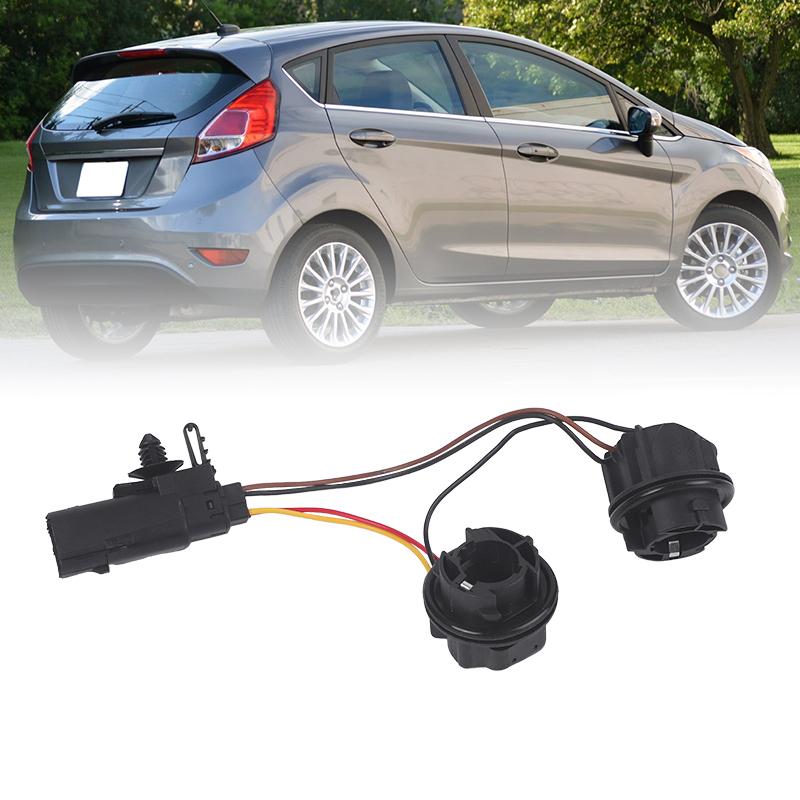 12V Rear Brake Tail Light Bulb Wiring Cluster Holder H1BB13A412AB For Ford Fiesta 2112572 H1BB-13A412-AB Taillight Bulb Socket